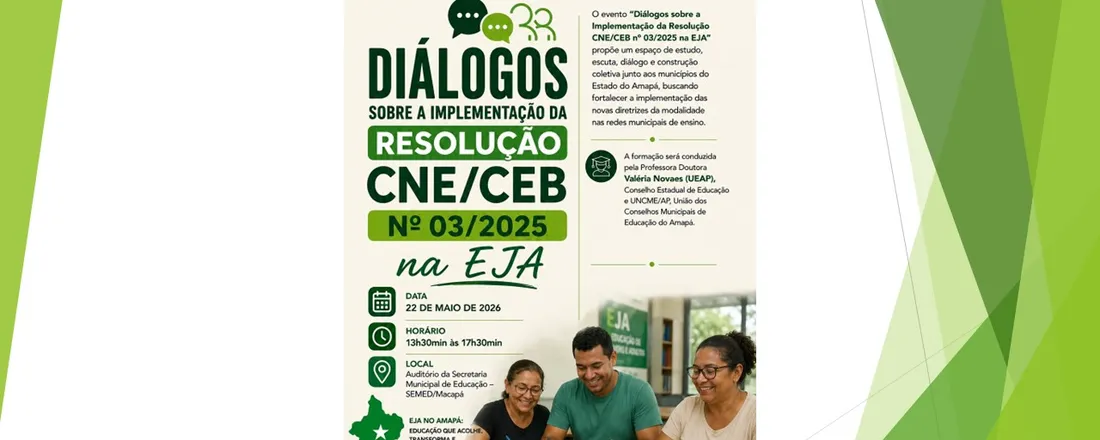 DIÁLOGOS SOBRE IMPLEMENTAÇÃO DA RESOLUÇÃO CNE/CEB Nº 03/2025 NA EJA