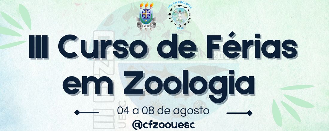 III Curso de Férias em Zoologia