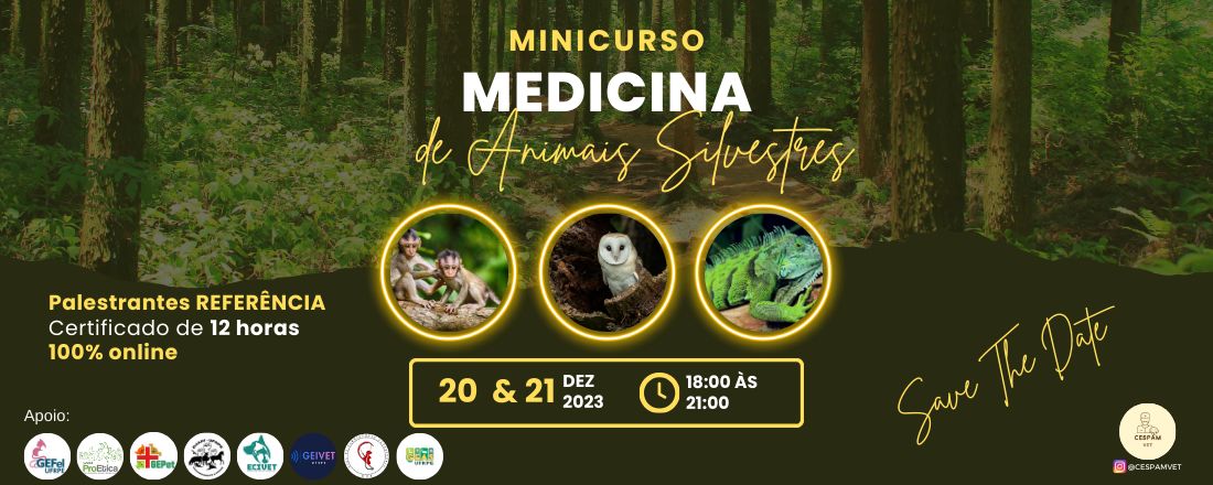 Minicurso de Medicina de Animais Silvestres