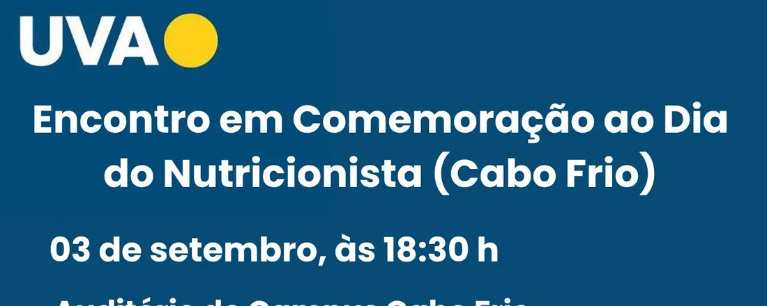 Evento em comemoração ao dia do Nutricionista