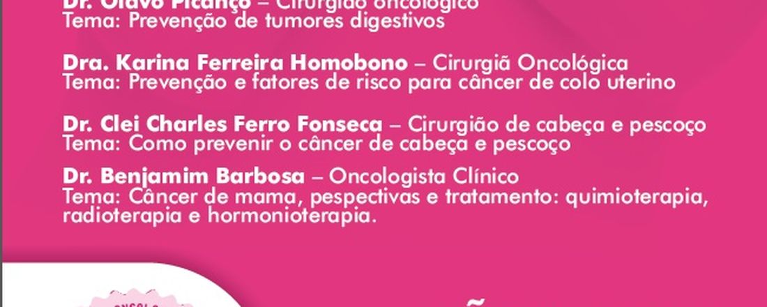 Outubro Rosa IOM: Entre de peito nessa luta!