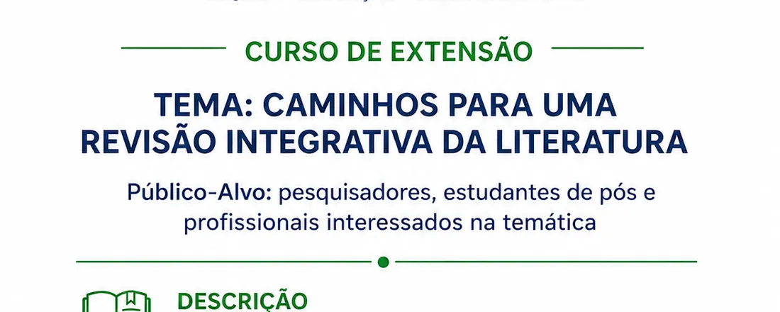 Caminhos para uma revisão integrativa da literatura