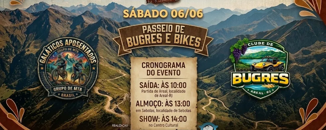 Passeio de Bugres e Bikes