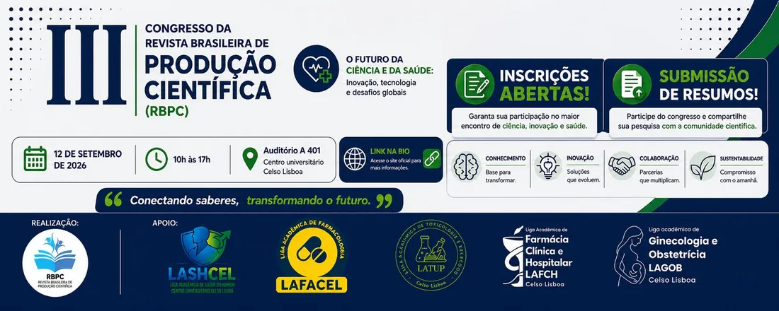 III CONGRESSO DA REVISTA BRASILEIRA DE PRODUÇÃO CIENTÍFICA (RBPC)