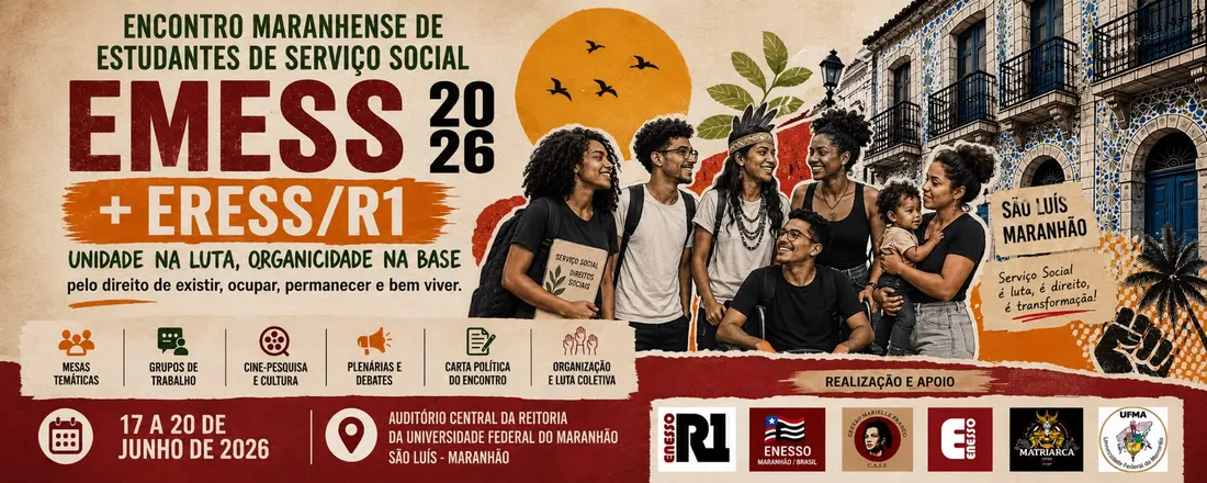 Encontro Maranhense e Regional Norte de Estudantes de Serviço Social — EMESS / ERESS R1 2026