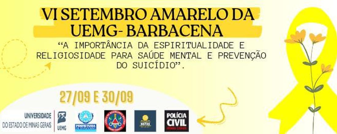 VI SETEMBRO AMARELO DA UEMG - BARBACENA