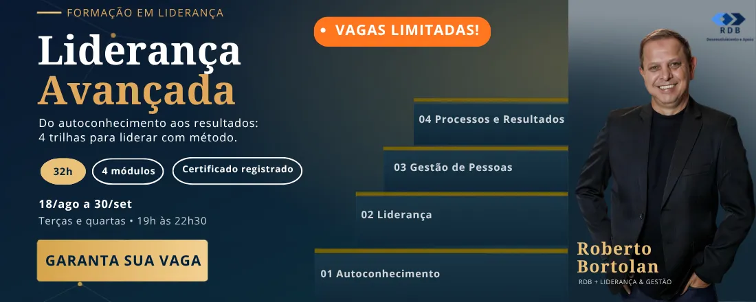 Curso Liderança Avançada: 4 Trilhas para Líderes de Alta Performance