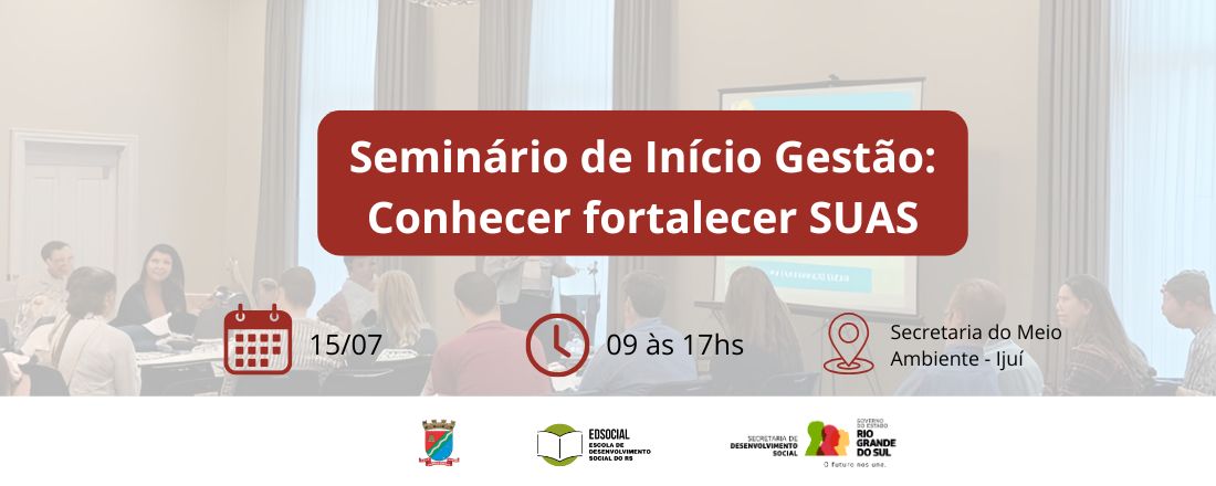 Seminário de Início de Gestão