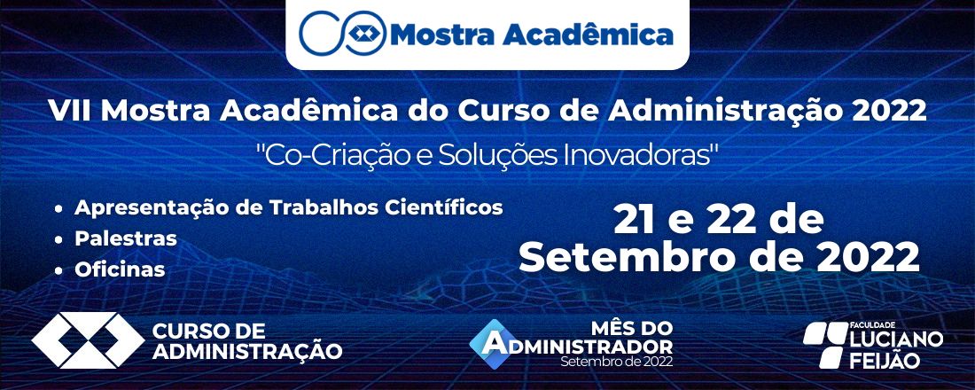 VIII MOSTRA ACADÊMICA DO CURSO DE ADMINISTRAÇÃO