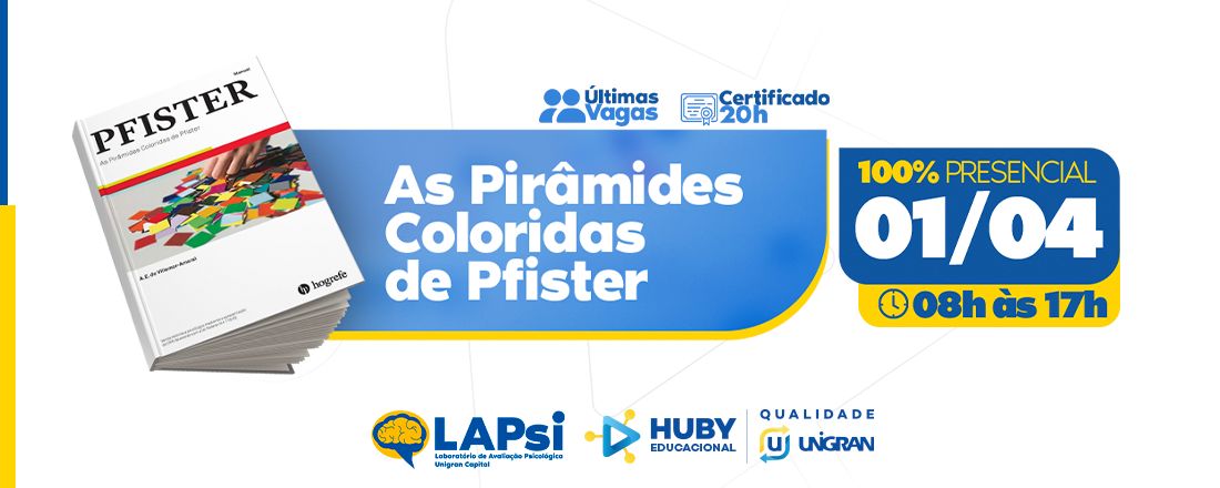 Curso Pfister em Abril!