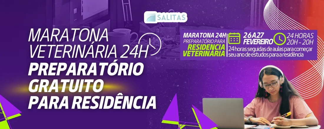 MARATONA VETERINÁRIA 24h: PREPARATÓRIO GRATUITO PARA RESIDÊNCIA