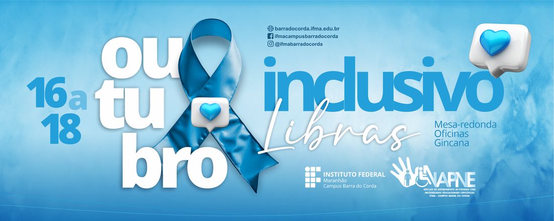 Outubro Inclusivo / Libras IFMA/BDC