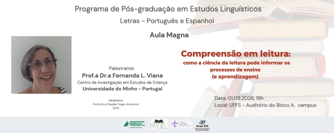 Aula Magna do PPGEL & Letras - UFFS 2026. 2