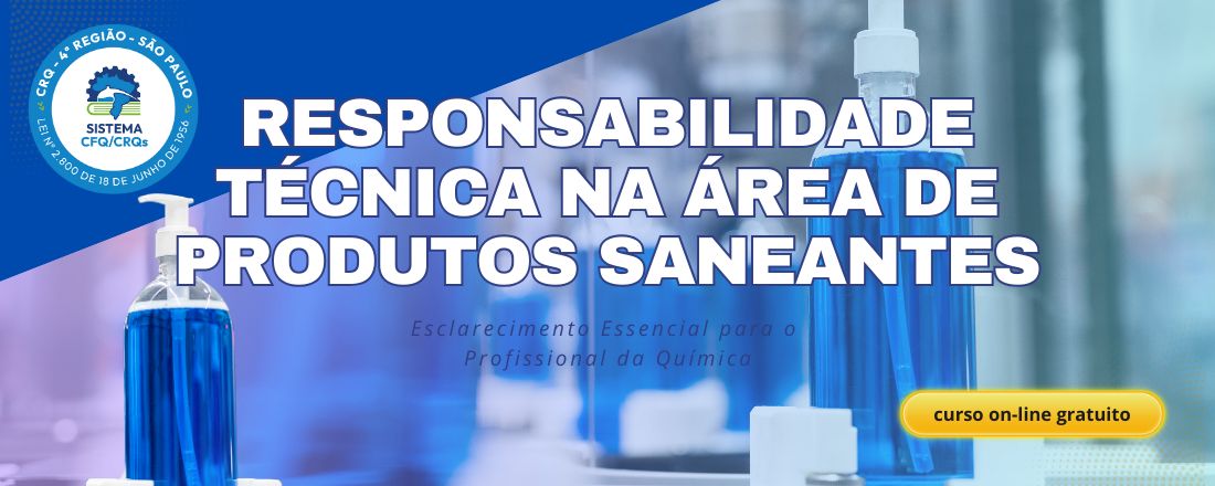 Responsabilidade Técnica na Área de Produtos Saneantes