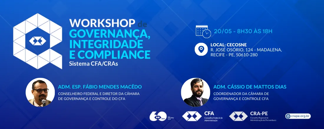 Workshop de Governança, Integridade e Compliance