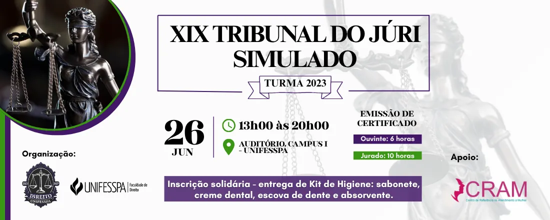 XIX TRIBUNAL DO JÚRI SIMULADO