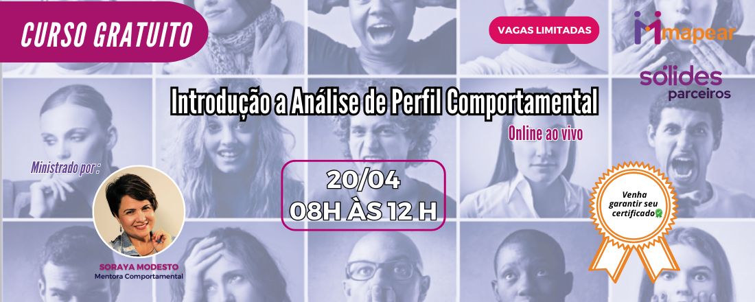 Curso gratuito - Introdução a Analise de Perfil Comportamental