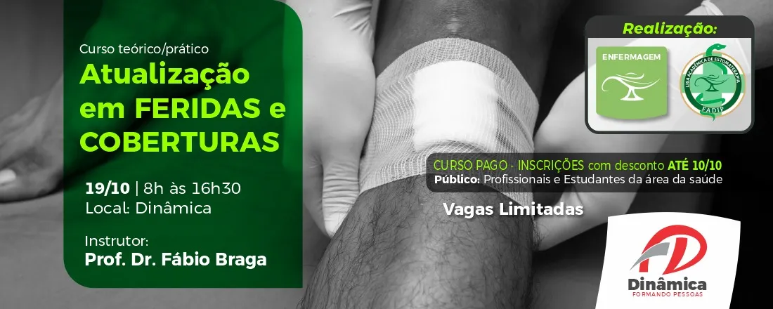 Curso de atualização em feridas e coberturas