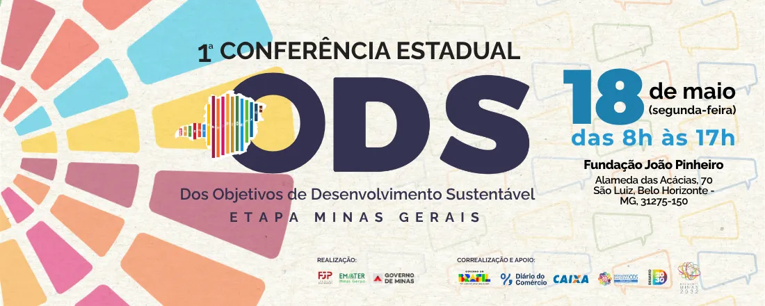 Conferência Estadual dos Objetivos de Desenvolvimento Sustentável em Minas Gerais