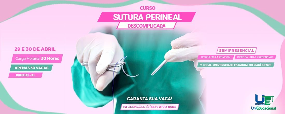 CURSO DE SUTURA PERINEAL DESCOMPLICADA