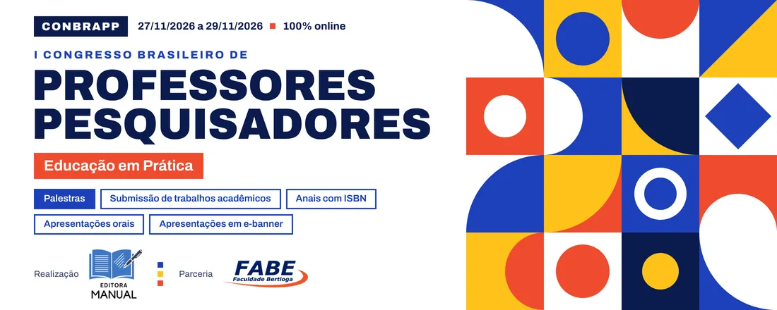 I CONGRESSO BRASILEIRO DE PROFESSORES PESQUISADORES