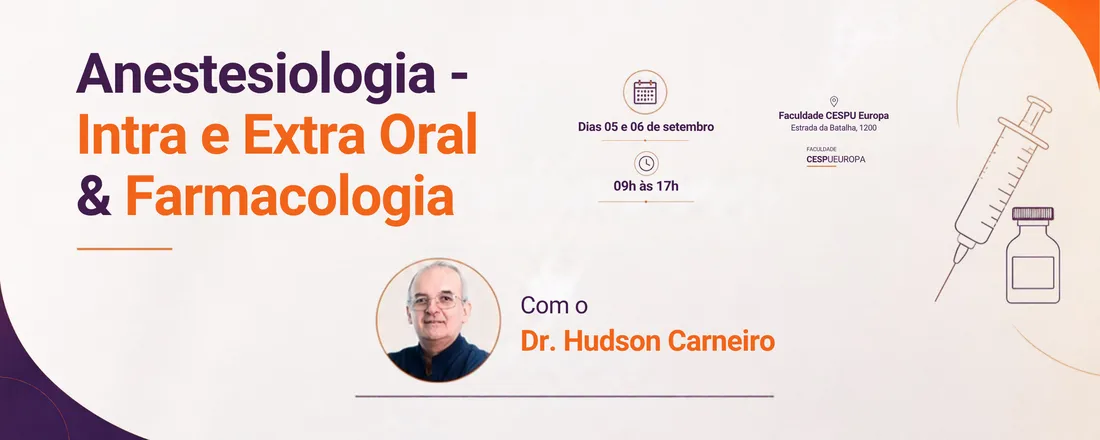 Anestesiologia Intra e Extra Oral e Farmacologia