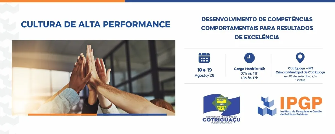 Cultura de Alta Performance - Desenvolvimento de Competências Comportamentais para Resultados de Excelência