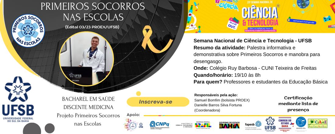 Palestra Primeiros Socorros nas Escolas