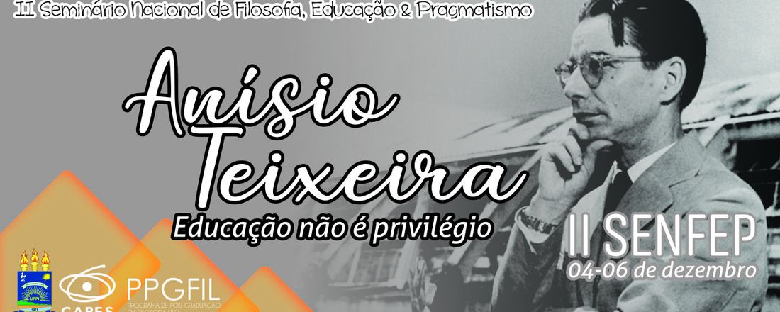 II Seminário Nacional de Filosofia, Educação  & Pragmatismo