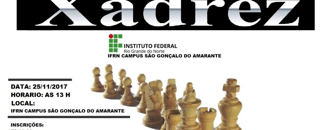 1 TORNEIO DE XADREZ IFRN SGA