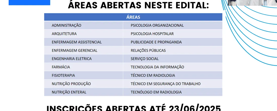 Processo Seletivo de Estágio Não Obrigatório - SCMM 2025
