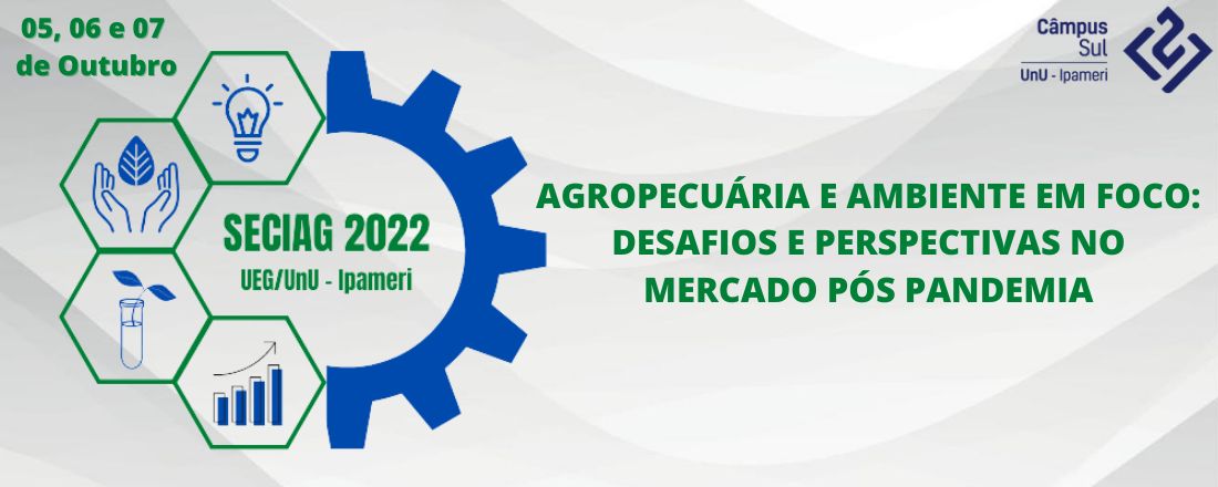 XVII Semana de ciências agrárias e VIII Jornada de pesquisa e pós-graduação em produção vegetal - Agropecuária e ambiente em foco: desafios e perspectivas no mercado pós pandemia