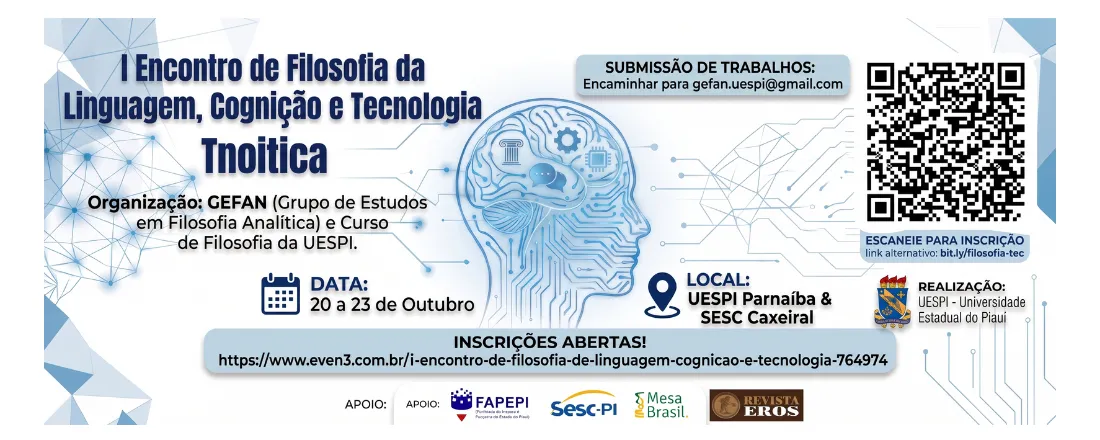 I Encontro de Filosofia da Linguagem, Cognição e Tecnologia