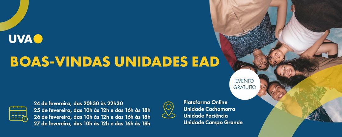 Boas-Vindas Unidades EAD