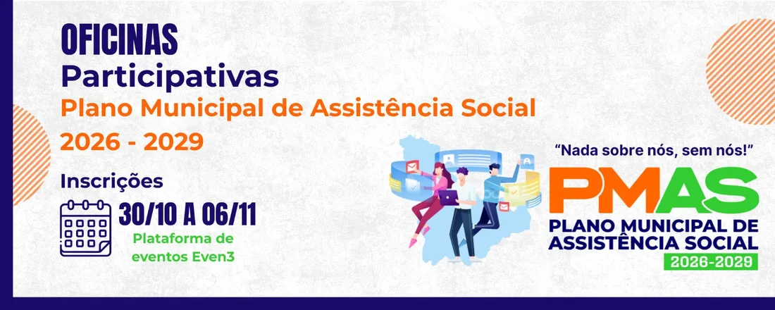 Oficinas Participativas de elaboração do Plano Municipal de Assistência Social do município de Terra Santa 2026-2029