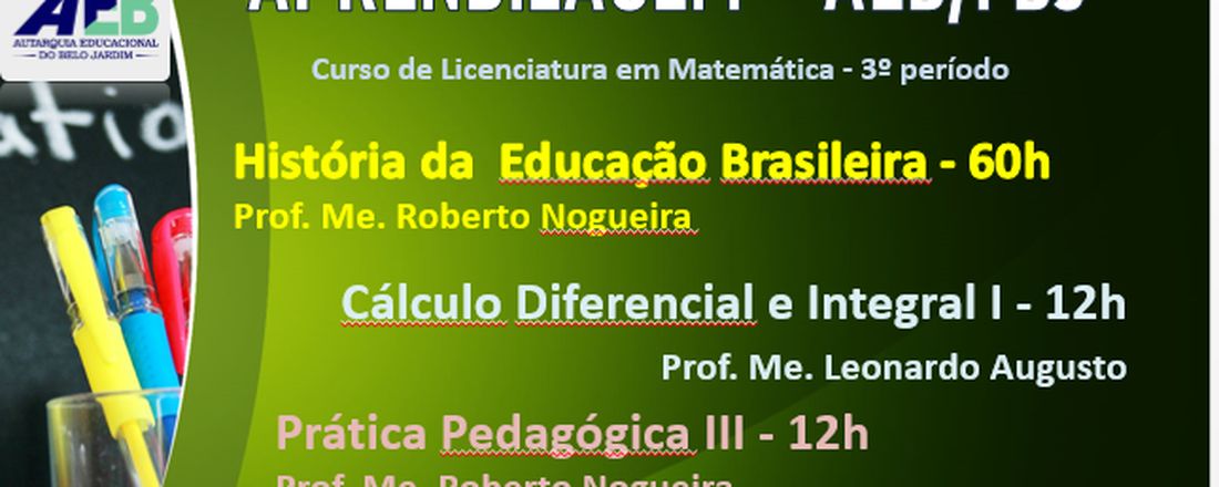 Maratona intensiva de aprendizagem (3º período) AEB.FBJ