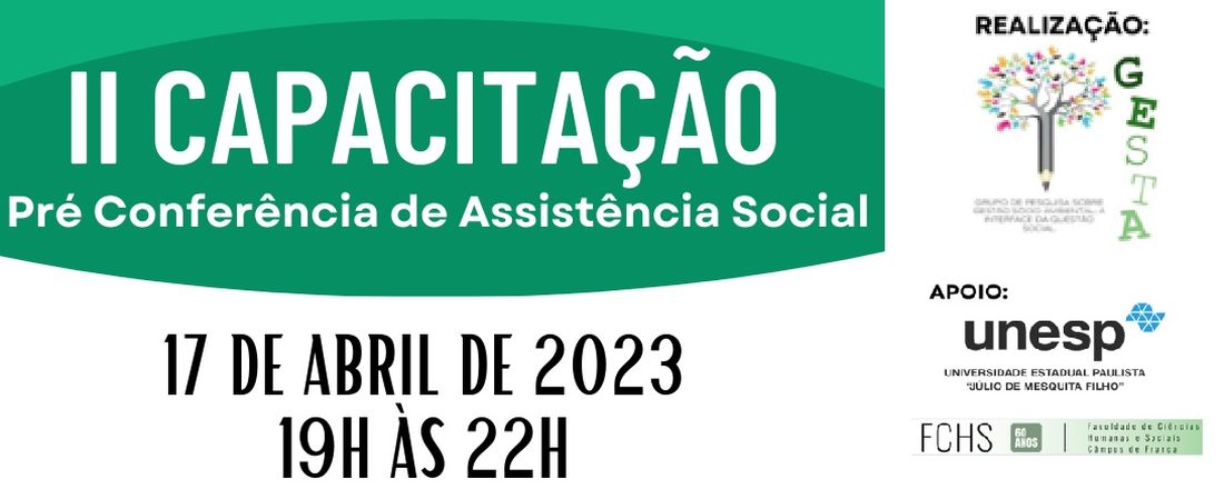 II Capacitação Pré Conferência de Assistência Social