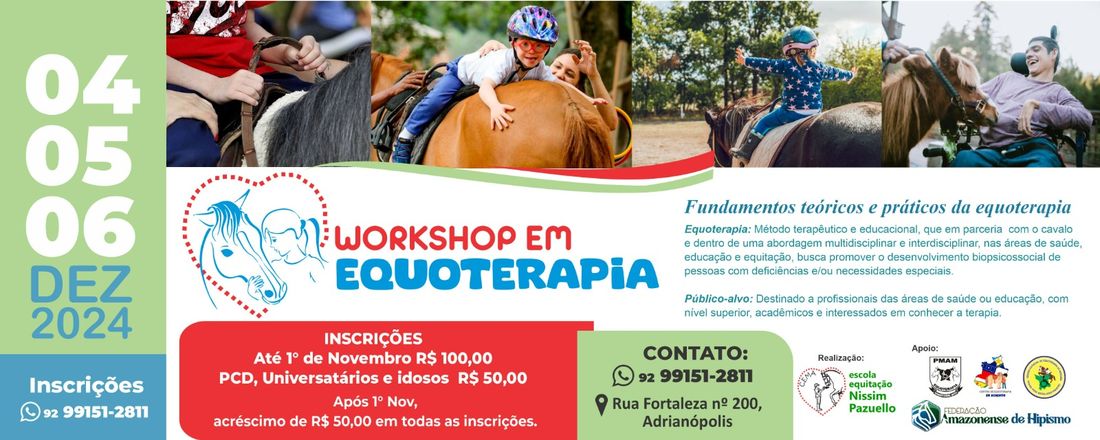 II WORKSHOP DE EQUOTERAPIA MANAUS