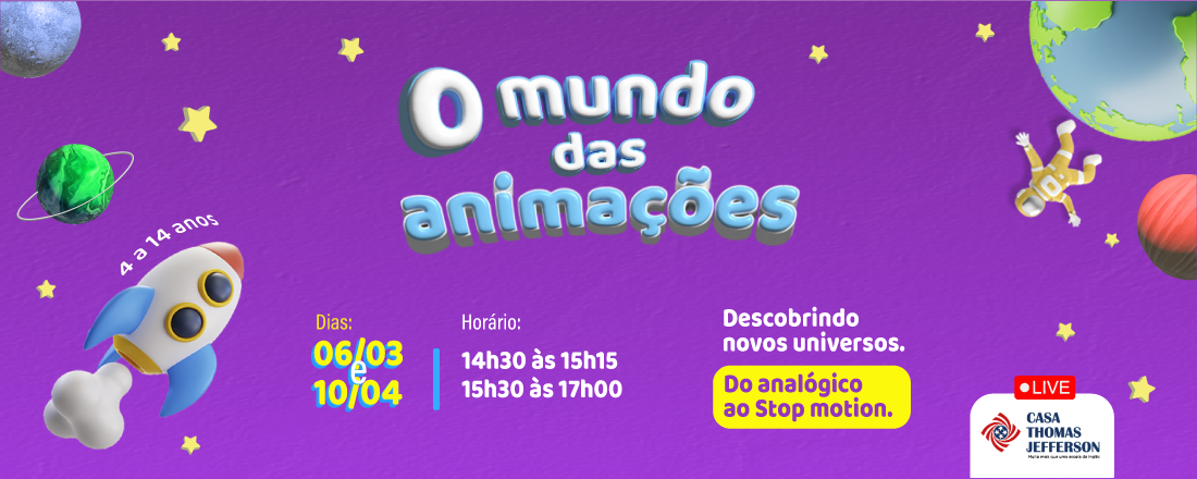 O mundo das animações