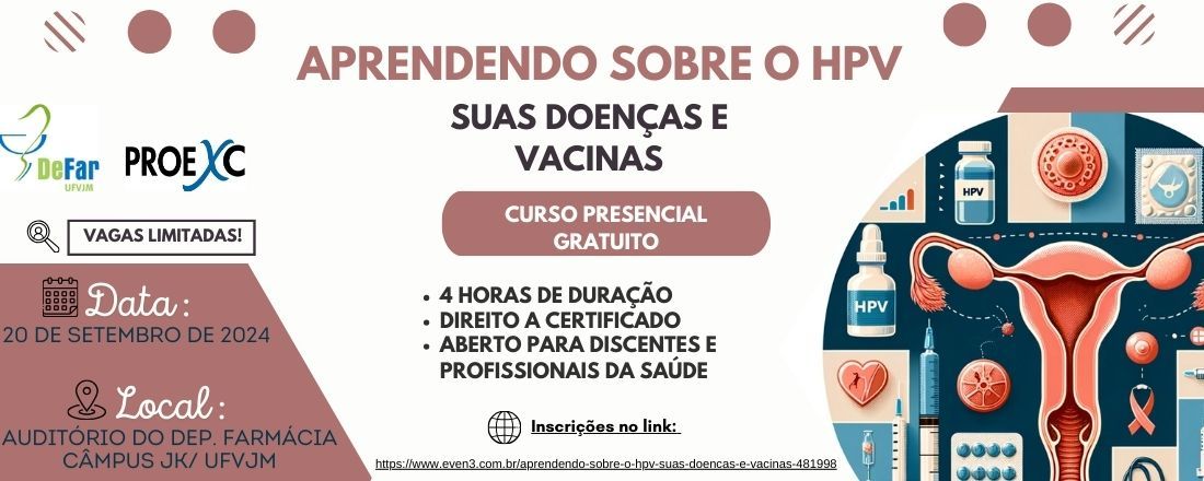 Aprendendo sobre o HPV- Suas doenças e vacinas