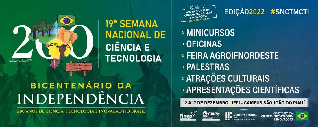 Semana Nacional de Ciência e Tecnologia - IFPI Campus São João do Piauí