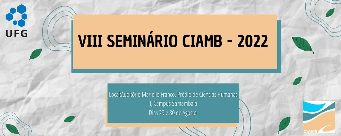 VIII Seminário de Ciências Ambientais