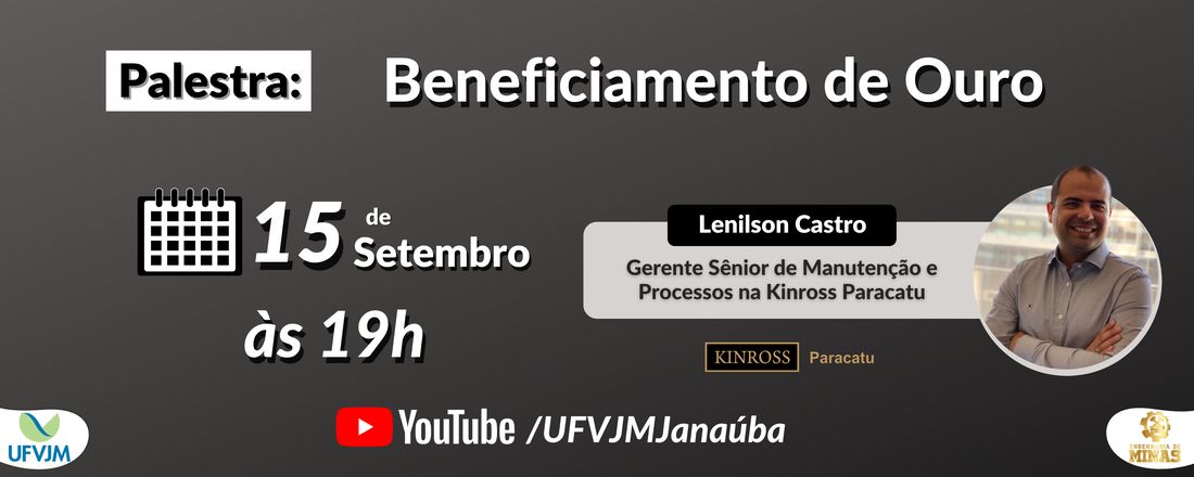 Palestra: Beneficiamento de Ouro