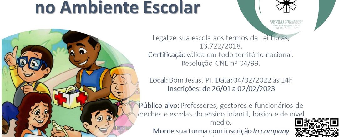 Curso de Primeiros Socorros no Ambiente Escolar