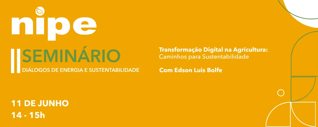 II Seminário Diálogos NIPE de Energia e Sustentabilidade