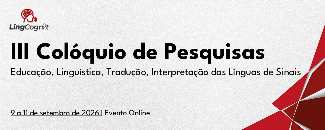 III Colóquio de Pesquisas de Lingua(gem) e Cognição