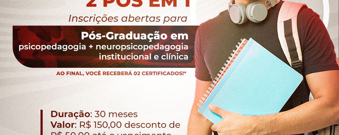 Aula Inaugural: Pós-graduação em psicopedagogia com neuropsicopedagogia institucional e clínica