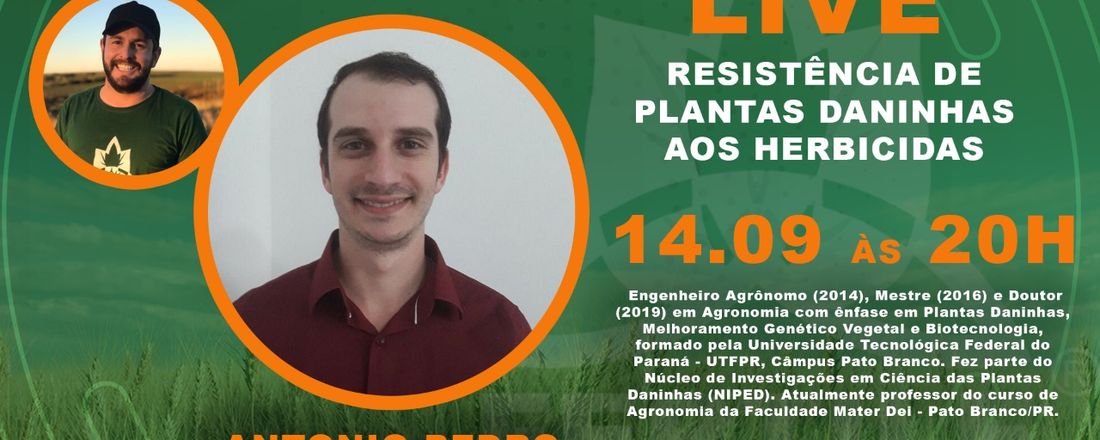 WEBINAR GRÁTIS - Resistência de Plantas Daninhas aos Herbicidas