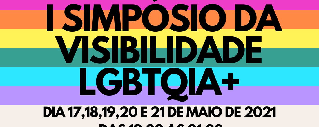 I Simpósio da visibilidade LGBTQIA+