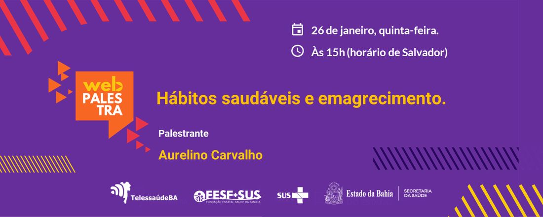 Webpalestra Hábitos saudáveis e emagrecimento